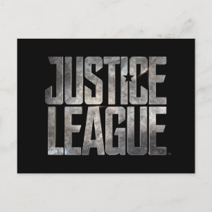 Justice League   Justice League Metallic Logo Briefkaart