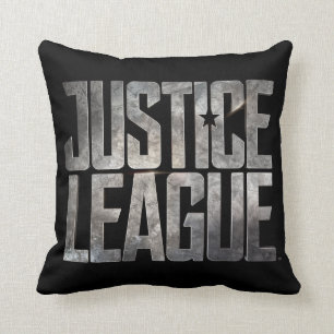 Justice League   Justice League Metallic Logo Kussen