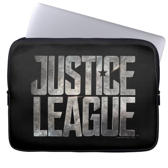 Justice League | Justice League Metallic Logo Laptop Sleeve (Voorkant)