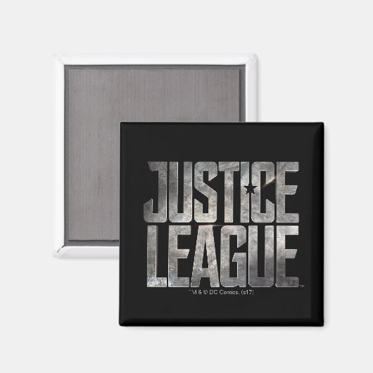 Justice League | Justice League Metallic Logo Magneet (Voorkant / Achterkant)