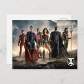 Justice League | Justice League on Battlefield Briefkaart (Voorkant / Achterkant)