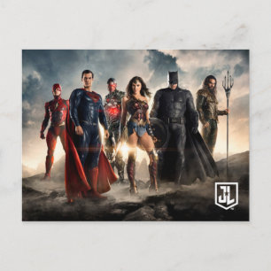 Justice League   Justice League on Battlefield Briefkaart
