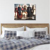 Justice League | Justice League on Battlefield Canvas Afdruk (Insitu (Slaapkamer))