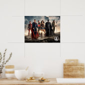 Justice League | Justice League on Battlefield Poster (Keuken)