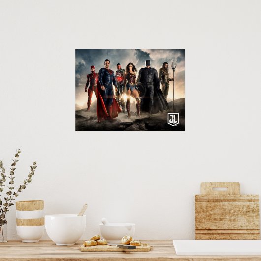 Justice League | Justice League on Battlefield Poster (Keuken)