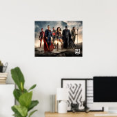 Justice League | Justice League on Battlefield Poster (Thuiskantoor)