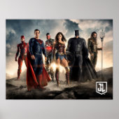 Justice League | Justice League on Battlefield Poster (Voorkant)