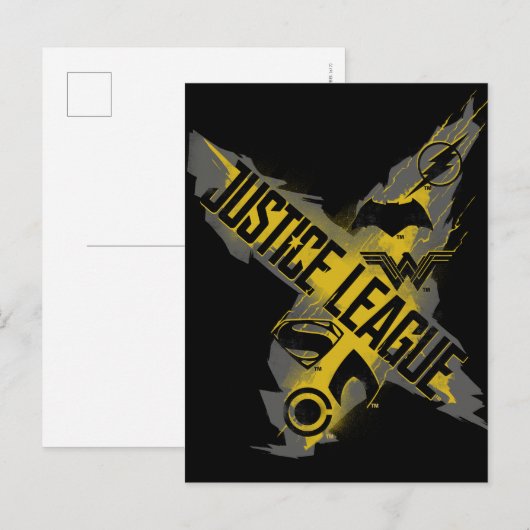 Justice League | Justice League & Team Symbols Briefkaart (Voorkant / Achterkant)