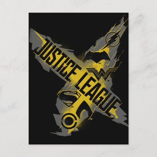 Justice League | Justice League & Team Symbols Briefkaart (Voorkant)