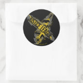 Justice League | Justice League & Team Symbols Ronde Sticker (Tas)