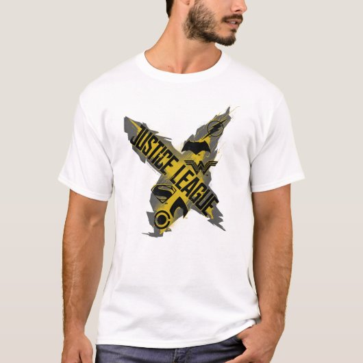 Justice League | Justice League & Team Symbols T-shirt (Voorkant)