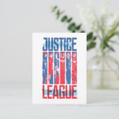 Justice League | Kunst met blauwe en rode Pop Briefkaart (Staand voorkant)