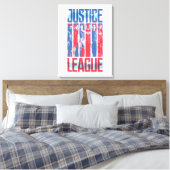 Justice League | Kunst met blauwe en rode Pop Canvas Afdruk (Insitu (Slaapkamer))