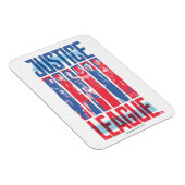 Justice League | Kunst met blauwe en rode Pop Magneet (Rechterzijde)