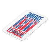 Justice League | Kunst met blauwe en rode Pop Magneet (Linkerzijde)