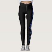 Justice League | Logo Blue Stroke Justice League Leggings (Voorkant)