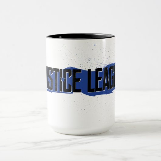 Justice League | Logo Blue Stroke Justice League Mok (Midden)