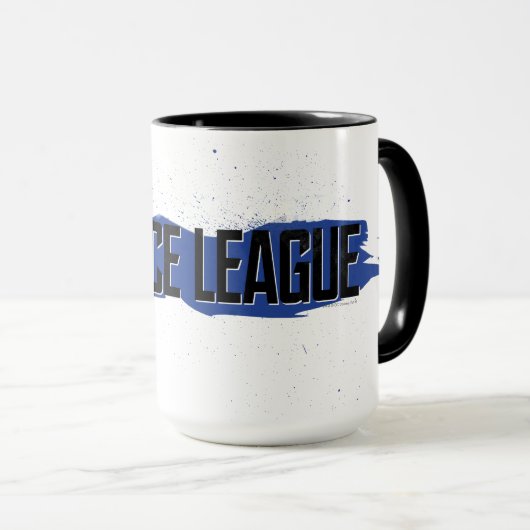 Justice League | Logo Blue Stroke Justice League Mok (Voorkant rechts)