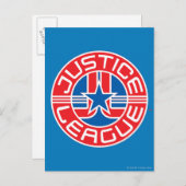 Justice League Logo Briefkaart (Voorkant / Achterkant)