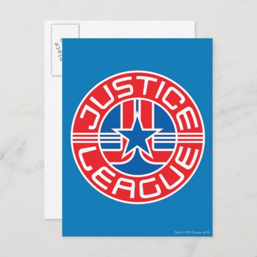 Justice League Logo Briefkaart (Voorkant / Achterkant)