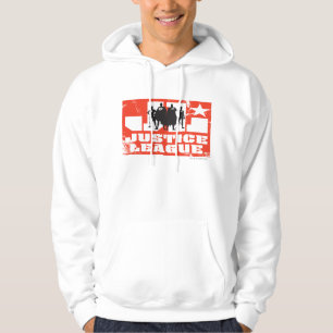 Justice League Logo en Character Silhouettes Hoodie