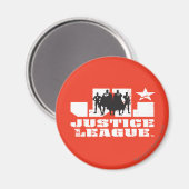 Justice League Logo en Character Silhouettes Magneet (Voorkant / Achterkant)