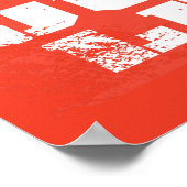 Justice League Logo en Character Silhouettes Poster (Hoek)