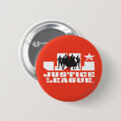 Justice League Logo en Character Silhouettes Ronde Button 5,7 Cm (Voorkant /achterkant)