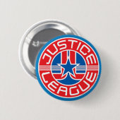 Justice League Logo Ronde Button 5,7 Cm (Voorkant /achterkant)