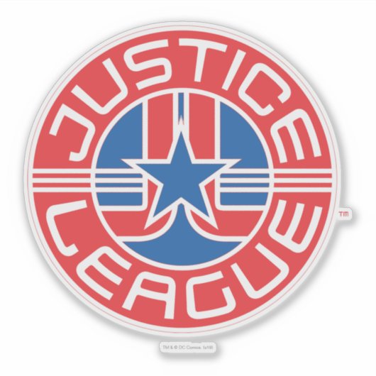 Justice League Logo Sticker (Voorkant)