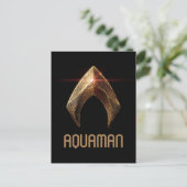 Justice League | Metallic Aquaman Symbol Briefkaart (Staand voorkant)