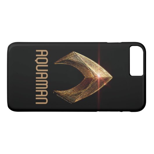 Justice League | Metallic Aquaman Symbol Case-Mate iPhone Case (Achterkant (Horizontaal))