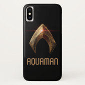 Justice League | Metallic Aquaman Symbol Case-Mate iPhone Case (Achterkant)