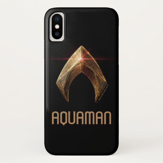 Justice League | Metallic Aquaman Symbol Case-Mate iPhone Case (Achterkant)