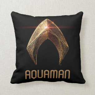 Justice League   Metallic Aquaman Symbol Kussen