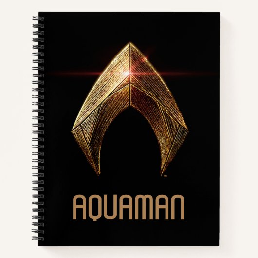 Justice League | Metallic Aquaman Symbol Notitieboek (Voorkant)