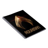 Justice League | Metallic Aquaman Symbol Notitieboek (Rechterzijde)