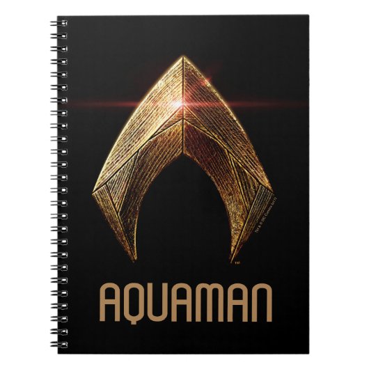 Justice League | Metallic Aquaman Symbol Notitieboek (Voorkant)