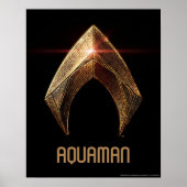 Justice League | Metallic Aquaman Symbol Poster (Voorkant)