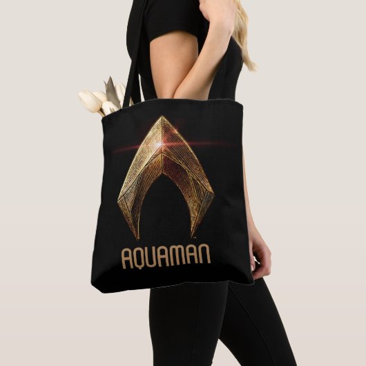 Justice League | Metallic Aquaman Symbol Tote Bag (Dichtbij)