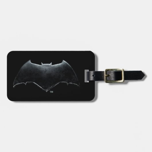 Justice League | Metallic Batman-symbool Bagagelabel (Voorkant horizontaal)