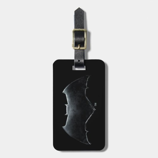 Justice League | Metallic Batman-symbool Bagagelabel (Voorkant verticaal)