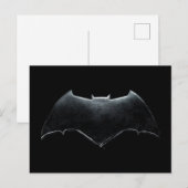 Justice League | Metallic Batman-symbool Briefkaart (Voorkant / Achterkant)