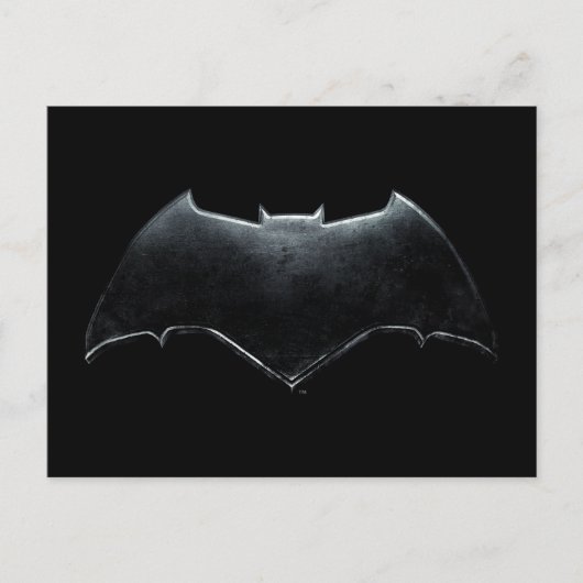 Justice League | Metallic Batman-symbool Briefkaart (Voorkant)