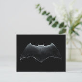 Justice League | Metallic Batman-symbool Briefkaart (Staand voorkant)