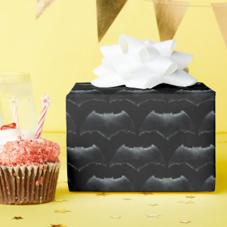 Justice League | Metallic Batman-symbool Cadeaupapier