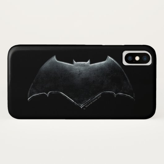 Justice League | Metallic Batman-symbool Case-Mate iPhone Case (Achterkant (horizontaal))