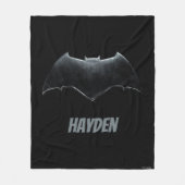 Justice League | Metallic Batman-symbool Fleece Deken (Voorkant)