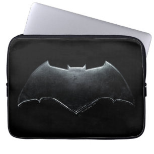 Justice League   Metallic Batman-symbool Laptop Sleeve