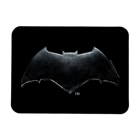 Justice League | Metallic Batman-symbool Magneet (Horizontaal)